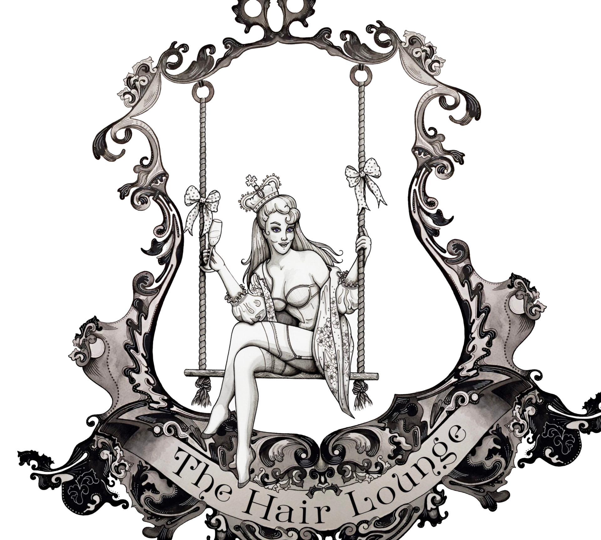 The Hair Lounge Footer Logo